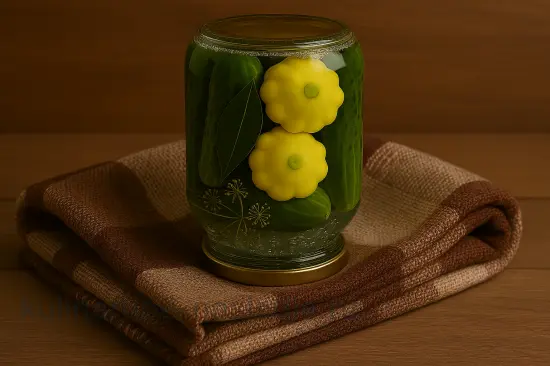 Маринованные огурцы с патиссонами на зиму - шаг 5 (изображение)
