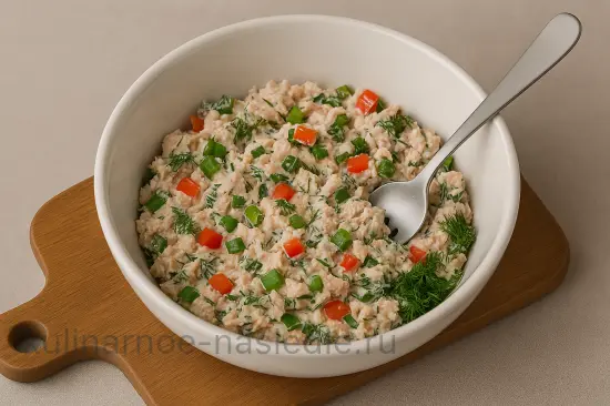Фаршированные перцы с тунцом и сливочным сыром - шаг 4 (изображение)