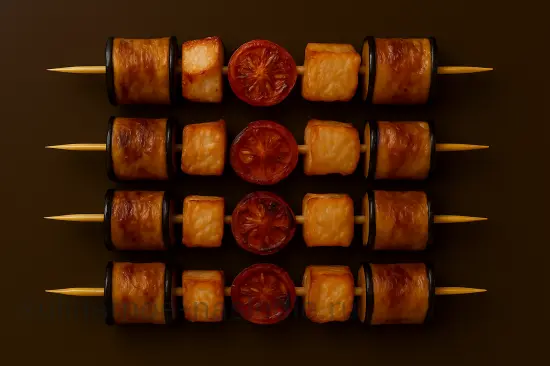 Баклажановые рулеты с курицей и ореховой начинкой - шаг 7 (изображение)