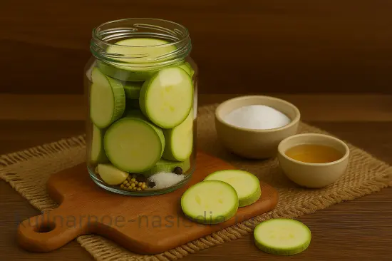 Маринованные цукини с чесноком и зеленью на зиму - шаг 5 (изображение)