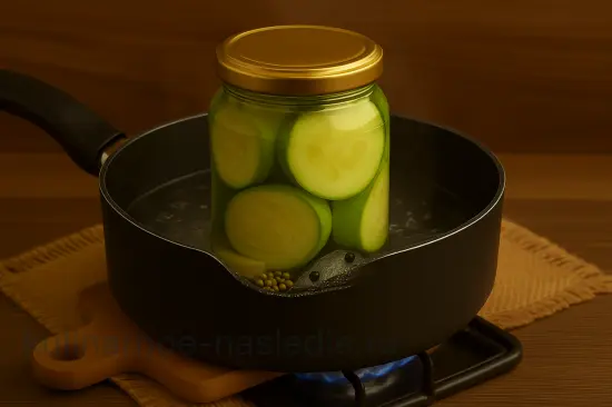 Маринованные цукини с чесноком и зеленью на зиму - шаг 7 (изображение)