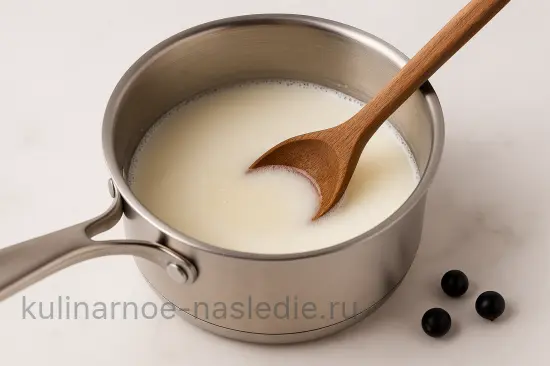 Трехслойное желе: Шоколад, Сметана и Смородина - шаг 1 (изображение)