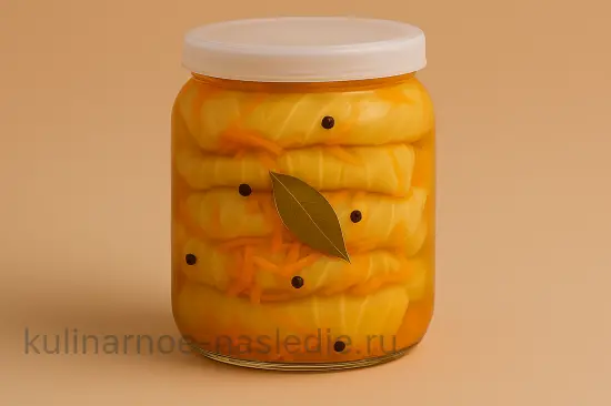 Хрустящие маринованные голубцы без мяса - шаг 5 (изображение)