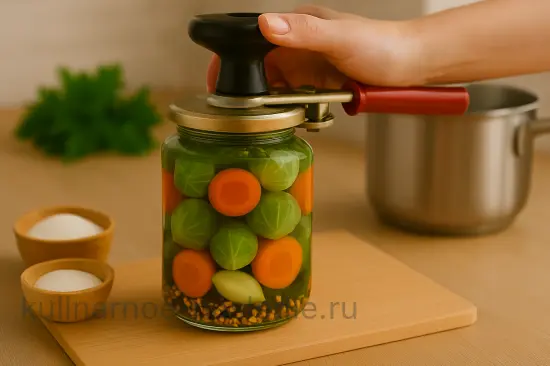 Маринованная брюссельская капуста с морковью - шаг 6 (изображение)