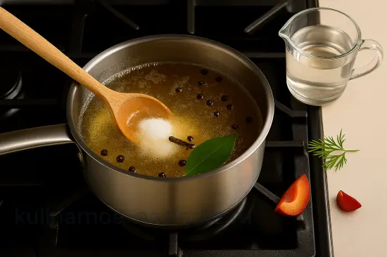 Чеснок в сливовом маринаде на зиму - шаг 3 (изображение)
