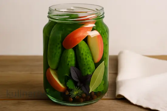 Маринованные огурцы с яблоками на зиму - шаг 4 (изображение)