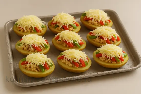 Фаршированный картофель с курицей и сырной шапочкой - шаг 5 (изображение)