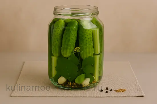 Хрустящие маринованные огурцы с сельдереем на зиму - шаг 5 (изображение)