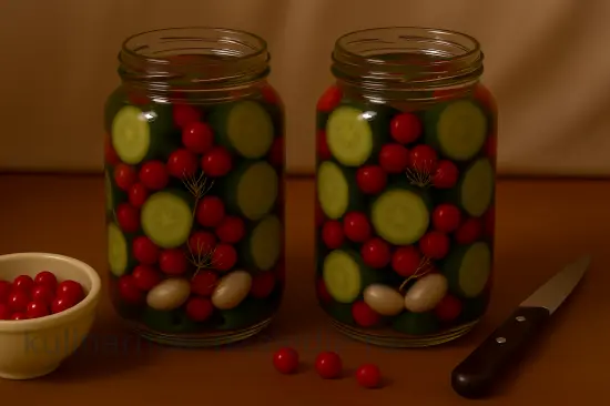 Маринованные огурцы с красной смородиной - шаг 5 (изображение)