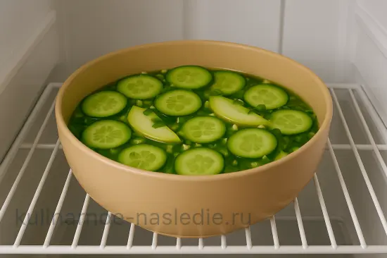 Огуречный салат с яблоками и сельдереем на зиму - шаг 5 (изображение)
