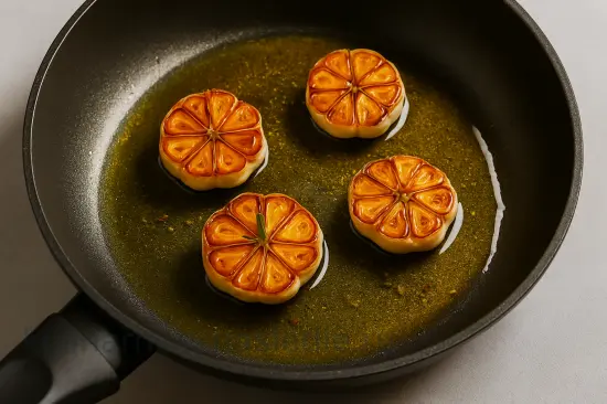 Морской окунь, запеченный с ароматными травами и чесноком - шаг 2 (изображение)