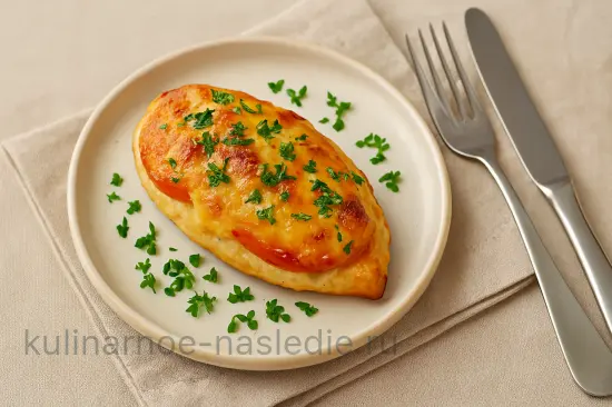 Куриное филе запеченное с помидорами и сыром - шаг 7 (изображение)