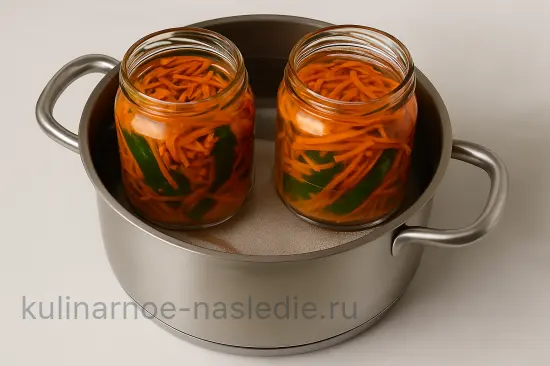 Острый огуречный салат по-корейски на зиму - шаг 3 (изображение)