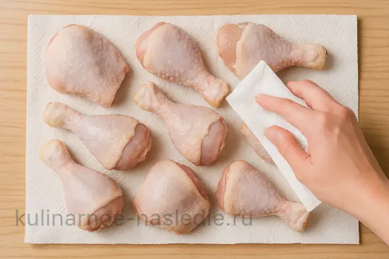 Сочные куриные ножки в духовке с чесноком и травами - шаг 1 (изображение)
