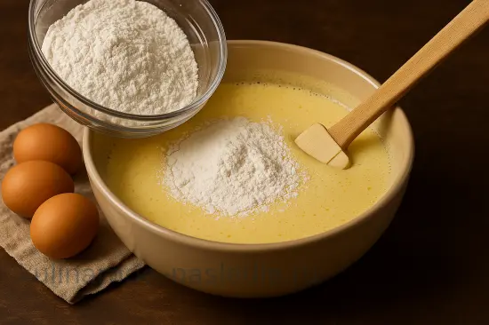 Воздушная шарлотка с яблоками в духовке - шаг 3 (изображение)