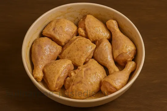 Курица в рукаве с капустой и чесноком - шаг 2 (изображение)