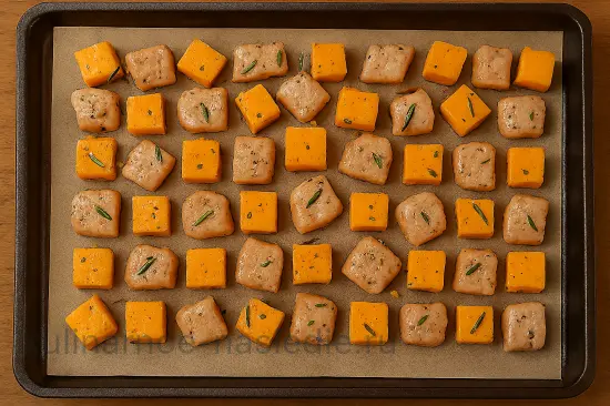 Сочная запечённая тыква с курицей и розмарином - шаг 3 (изображение)