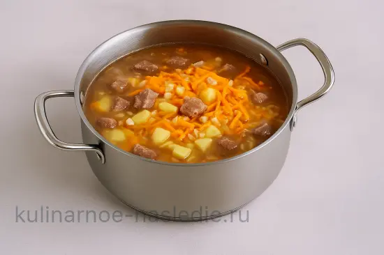 Суп с перловкой и говядиной - шаг 6 (изображение)