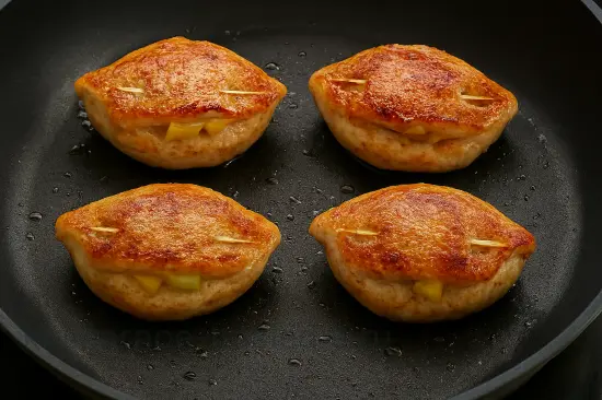 Мясные кармашки с ананасом и орехами - шаг 6 (изображение)