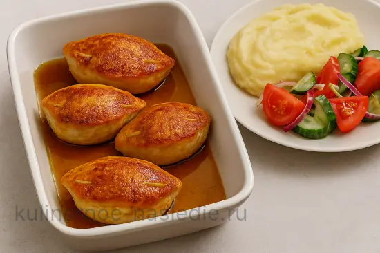 Мясные кармашки с ананасом и орехами - шаг 7 (изображение)