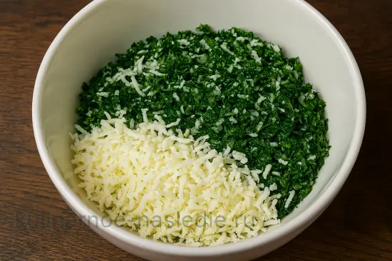 Карбонад с сырно-зеленой начинкой в духовке - шаг 3 (изображение)