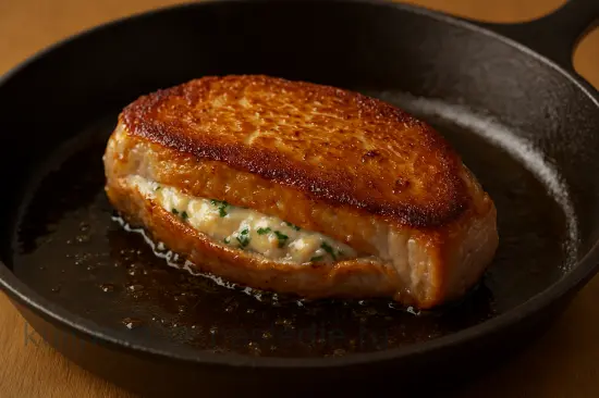 Карбонад с сырно-зеленой начинкой в духовке - шаг 6 (изображение)