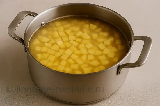 Гороховый суп с копченостями и картофелем - шаг 4 (изображение)