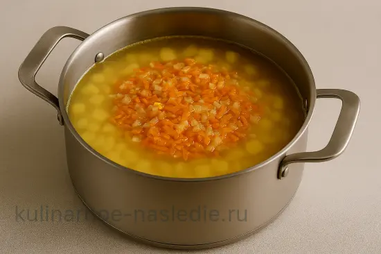 Гороховый суп с копченостями и картофелем - шаг 5 (изображение)