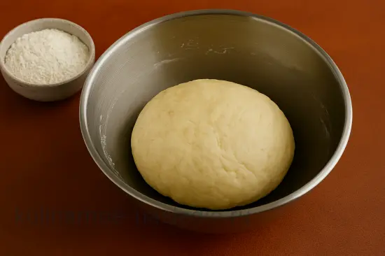 Пирожки с яйцом и зелёным луком на кефире - шаг 4 (изображение)