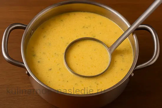 Сырный крем-суп с брокколи и курицей - шаг 5 (изображение)