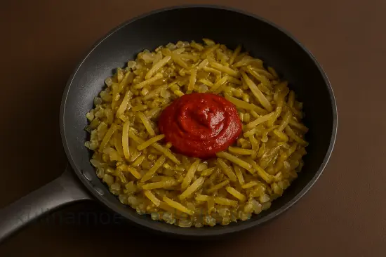 Солянка сборная мясная с копченостями и солеными огурцами - шаг 3 (изображение)