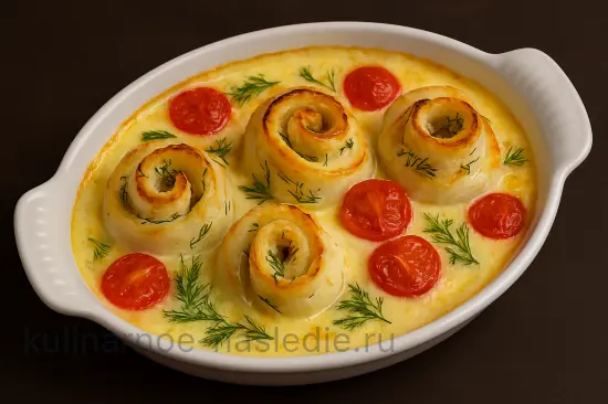 Минтай в сливочном соусе запеченный в духовке - шаг 5 (изображение)