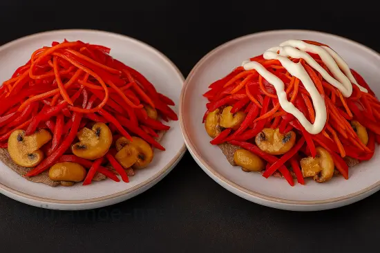 Мясной салат с грибами - шаг 5 (изображение)