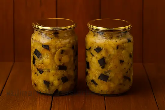 Салат из грибов и баклажанов на зиму - шаг 7 (изображение)