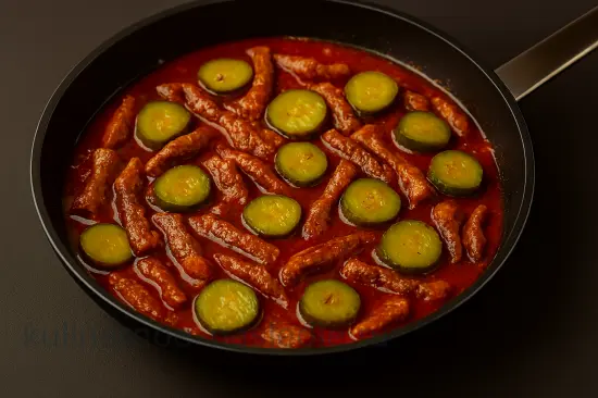 Гуляш из говядины с огурцами и томатами - шаг 6 (изображение)