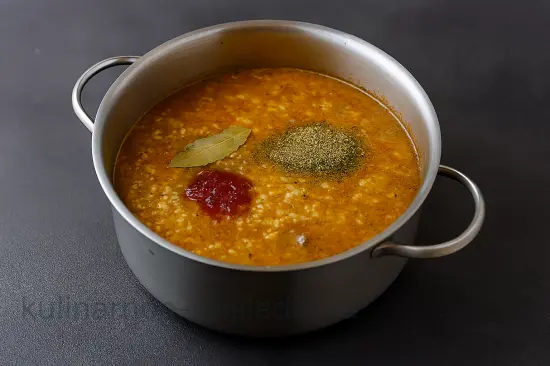 Суп харчо по-грузински с говядиной и грецкими орехами - шаг 5 (изображение)