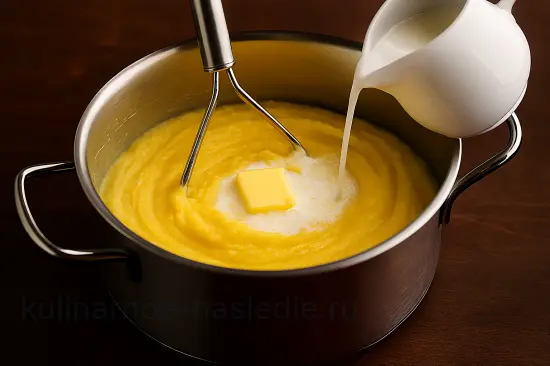 Картофельное пюре с молоком и сливочным маслом - шаг 5 (изображение)