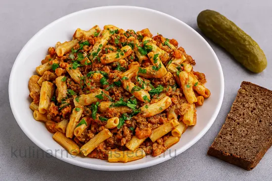 Макароны по-флотски с фаршем - шаг 7 (изображение)