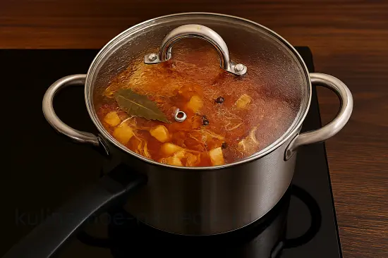 Настоящий Украинский борщ с говядиной и пампушками - шаг 6 (изображение)