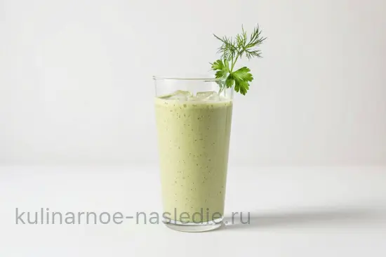 Кефирный смузи с огурцом, авокадо и зеленью - шаг 3 (изображение)