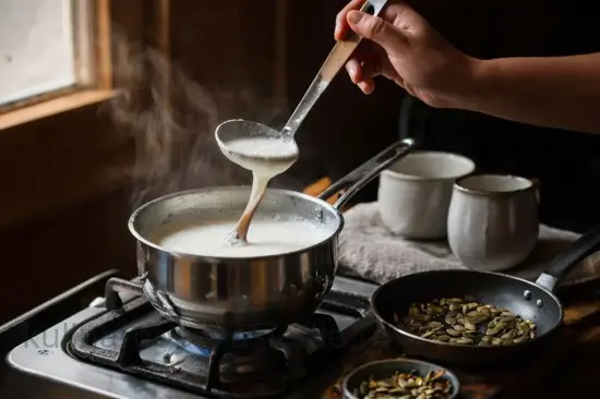 Тёплый смузи из запечённой тыквы с кокосовым молоком и специями - шаг 4 (изображение)