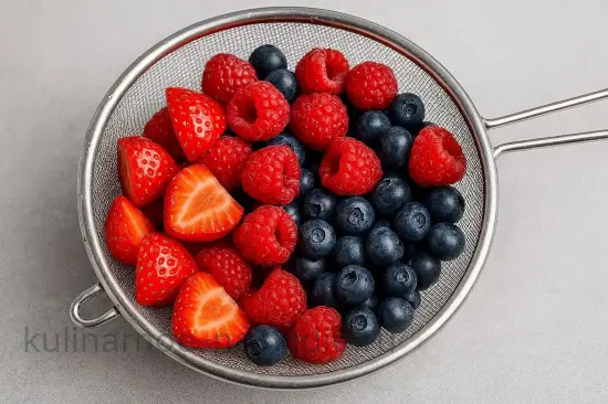 Смузи из ягод с йогуртом и бананом - шаг 1