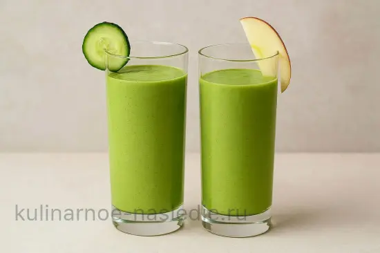 Освежающий смузи с огурцом и яблоком - шаг 6