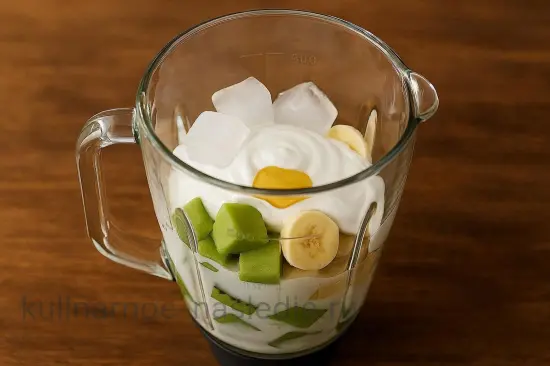 Смузи киви банан - шаг 2