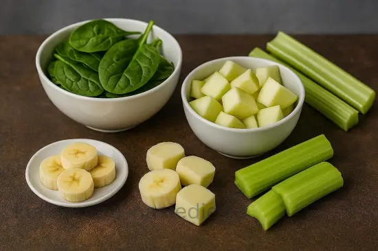 Зеленый смузи со шпинатом и яблоком для очищения организма - шаг 1