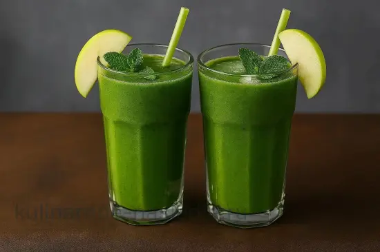 Зеленый смузи со шпинатом и яблоком для очищения организма - шаг 6