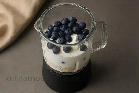 Смузи с овсянкой и черникой - шаг 3