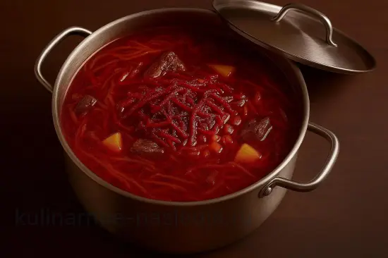 Классический красный борщ с мясом и капустой - шаг 6. Настаивание борща