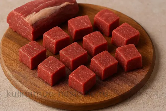 Шашлык из говяжьей вырезки с красным вином и трюфельным маслом - шаг 1 (изображение)