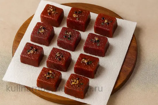 Шашлык из говяжьей вырезки с красным вином и трюфельным маслом - шаг 4 (изображение)